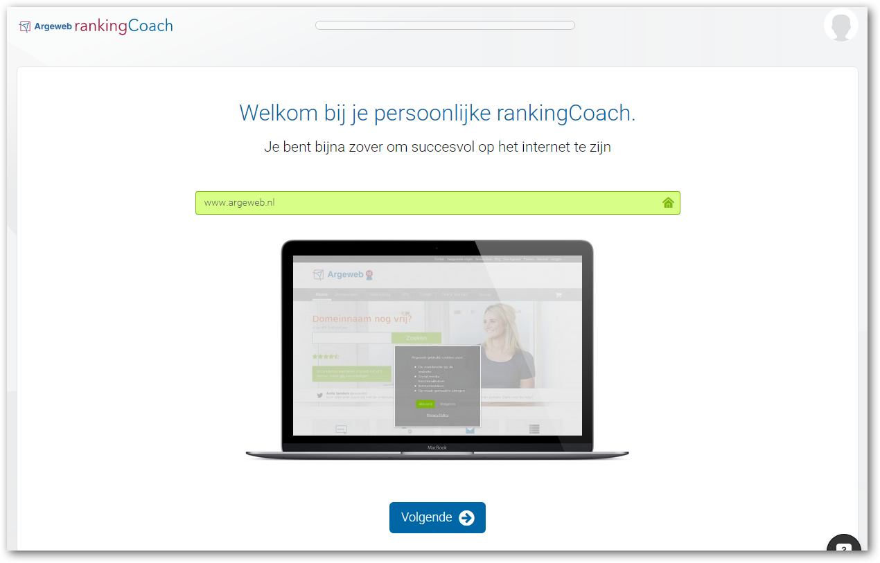 Website opgeven