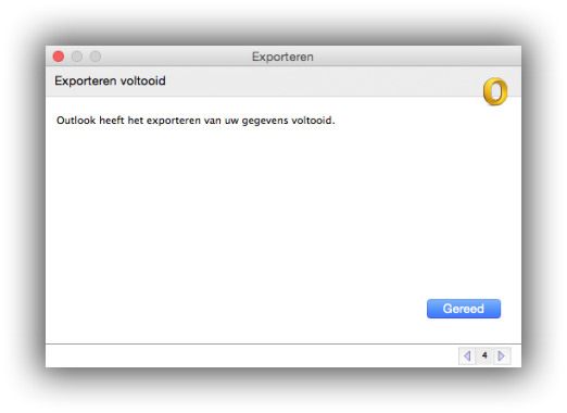 Exporteren voltooid