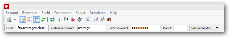 inloggen FTP