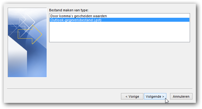 Outlook Backup Maken Vista