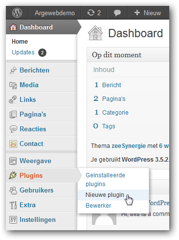 Nieuwe plugin
